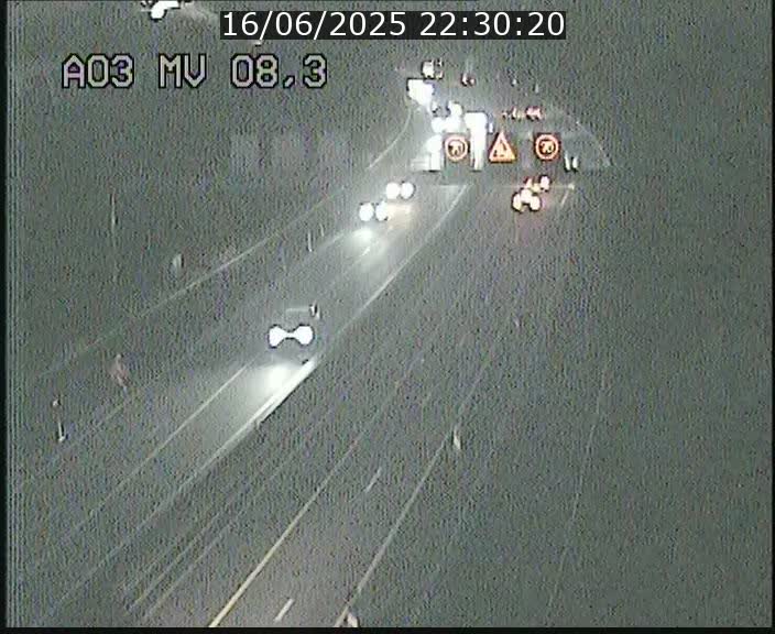 Webcam Autoroute après la Croix de Bettembourg en direction de Luxembourg sur l'A3