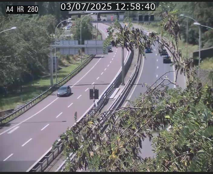 Webcam traffic A4 Luxembourg - BK 0.2 - P+R Bouillon (direction Luxembourg)