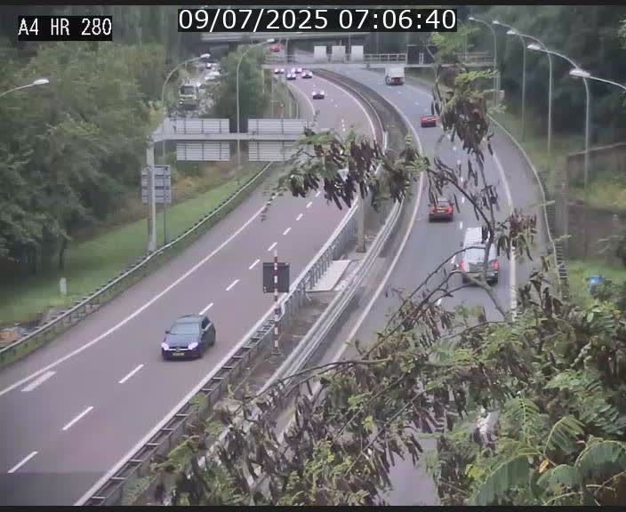 Webcam traffic A4 Luxembourg - BK 0.2 - P+R Bouillon (direction Luxembourg)
