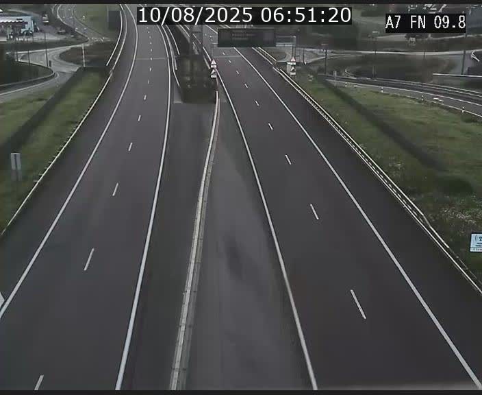 Caméra trafic Luxembourg - A7, Tunnel Gousselerbierg, sortie sud, direction rond-point Lorentzweiler (BK 9.9)