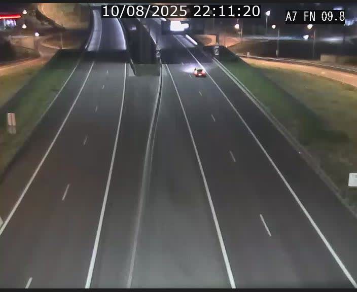 Caméra trafic Luxembourg - A7, Tunnel Gousselerbierg, sortie sud, direction rond-point Lorentzweiler (BK 9.9)