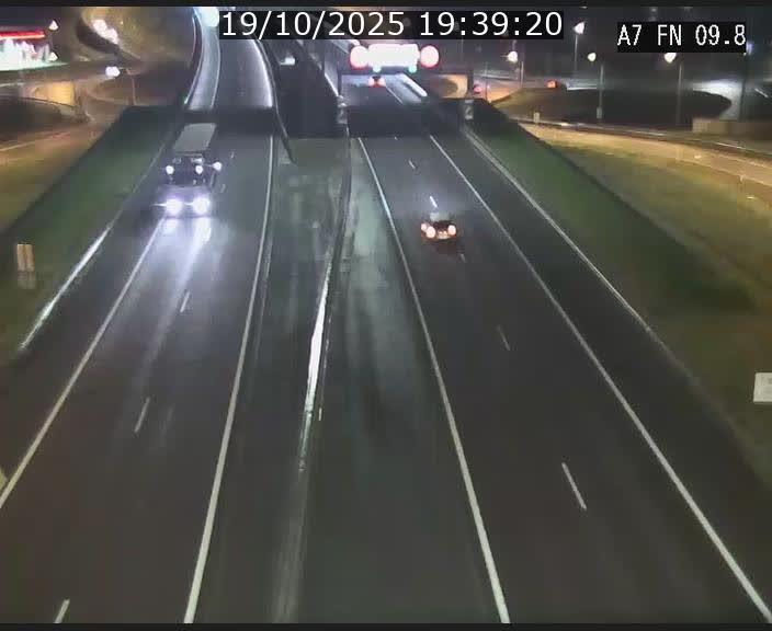 Caméra trafic Luxembourg - A7, Tunnel Gousselerbierg, sortie sud, direction rond-point Lorentzweiler (BK 9.9)