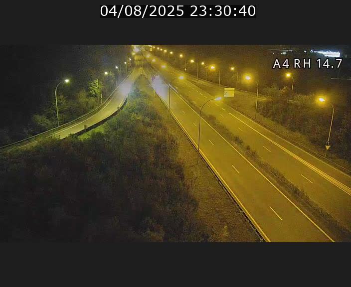 Traffic live webcam Luxembourg Jonction Lankelz - A4 - BK 14.7 - direction Luxembourg