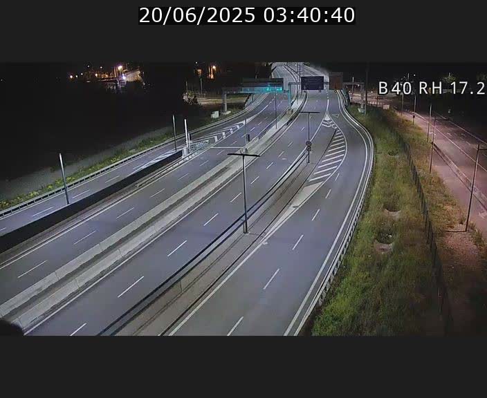 Webcam sur le contournement d'Esch Belval à hauteur de la sortie Université de Luxembourg. Vue orientée vers Luxembourg