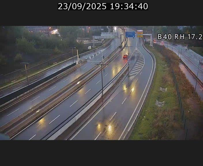 Webcam sur le contournement d'Esch Belval à hauteur de la sortie Université de Luxembourg. Vue orientée vers Luxembourg