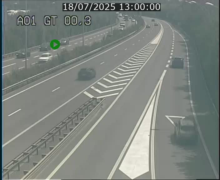 Traffic live webcam Luxembourg Croix de Gasperich - A1 direction Kirchberg - BK 0.3