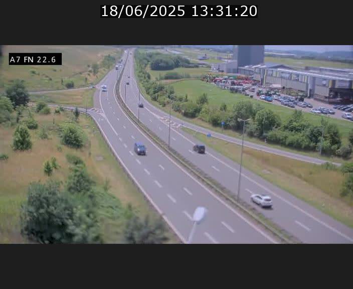 Caméra trafic Luxembourg - A7, Colmar-berg direction Mersch