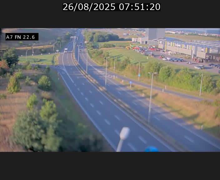 Caméra trafic Luxembourg - A7, Colmar-berg direction Mersch