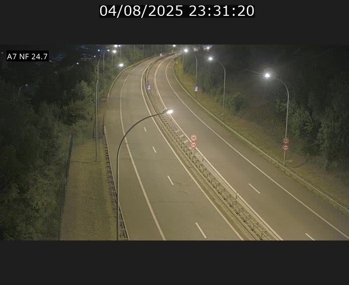 Caméra trafic Luxembourg - A7, Schieren direction Mersch