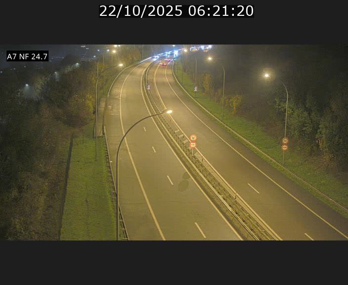 Caméra trafic Luxembourg - A7, Schieren direction Mersch