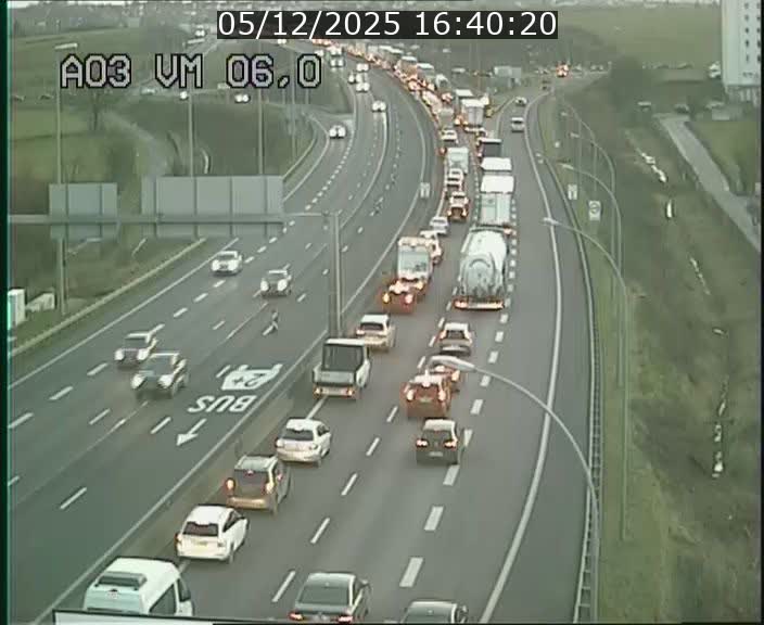Traffic live webcam Luxembourg Aire de Berchem - A3 - BK 6 - direction France