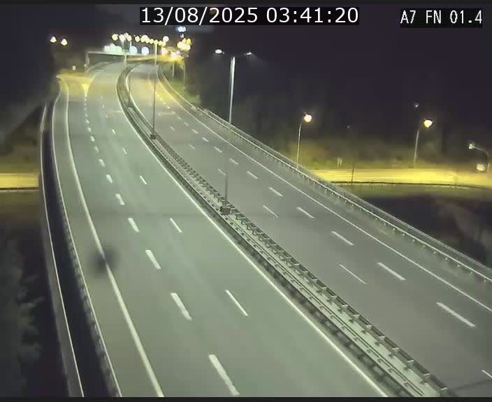 Caméra autoroute Luxembourg A7 - Tunnel Stafelter - direction Echangeur Grünewald