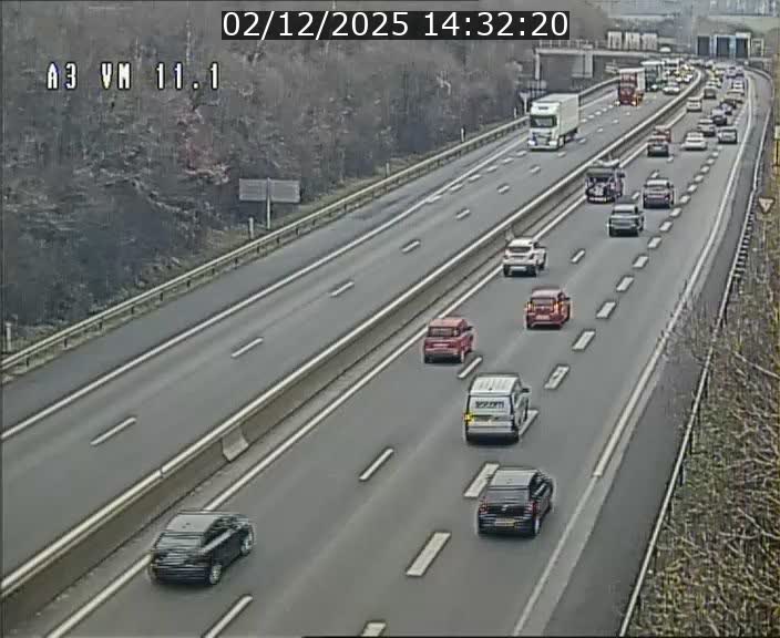 Webcam à la frontière franco-luxembourgeoise, avant la Croix de Bettembourg - BK 11.1 - direction Luxembourg-ville