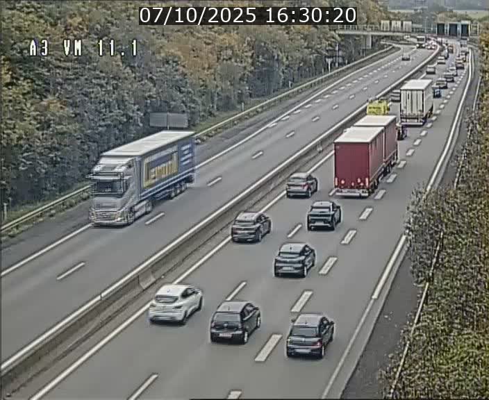 Webcam à la frontière franco-luxembourgeoise, avant la Croix de Bettembourg - BK 11.1 - direction Luxembourg-ville