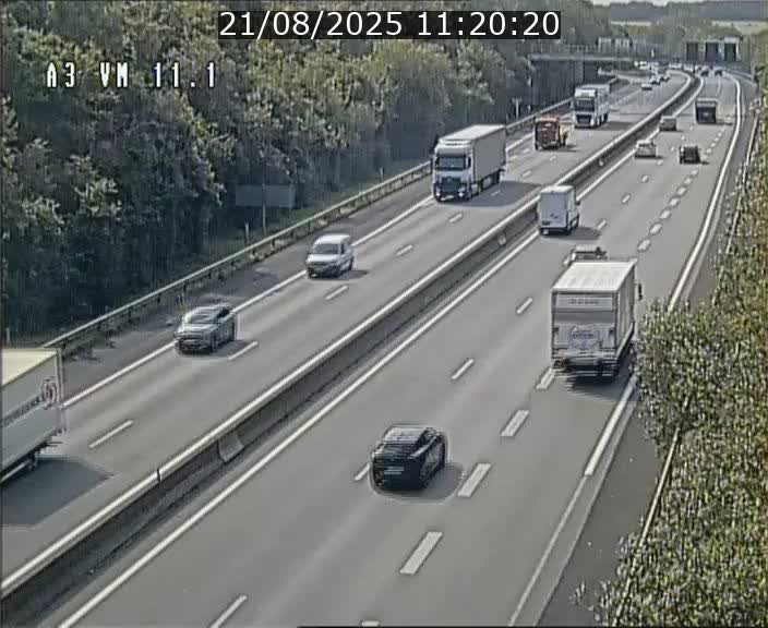 Webcam à la frontière franco-luxembourgeoise, avant la Croix de Bettembourg - BK 11.1 - direction Luxembourg-ville