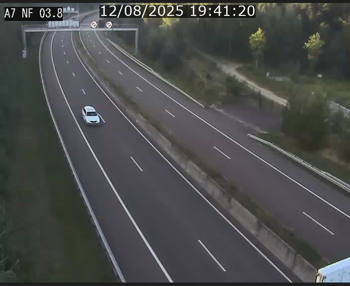 Webcam autoroute A7 au Luxembourg à la sortie du Tunnel Stafelter vers le Nord