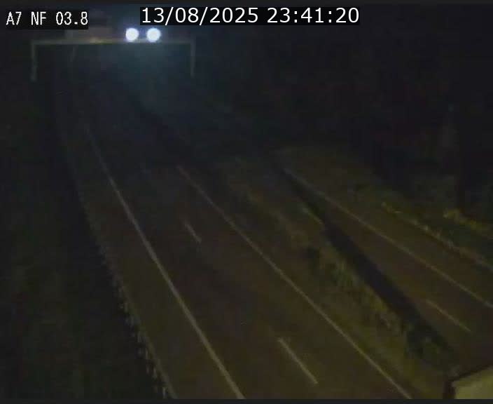 Webcam autoroute A7 au Luxembourg à la sortie du Tunnel Stafelter vers le Nord