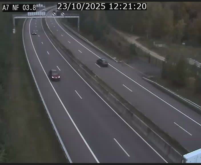 Webcam autoroute A7 au Luxembourg à la sortie du Tunnel Stafelter vers le Nord