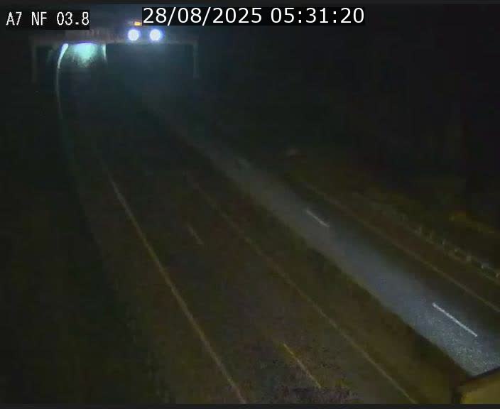 Webcam autoroute A7 au Luxembourg à la sortie du Tunnel Stafelter vers le Nord