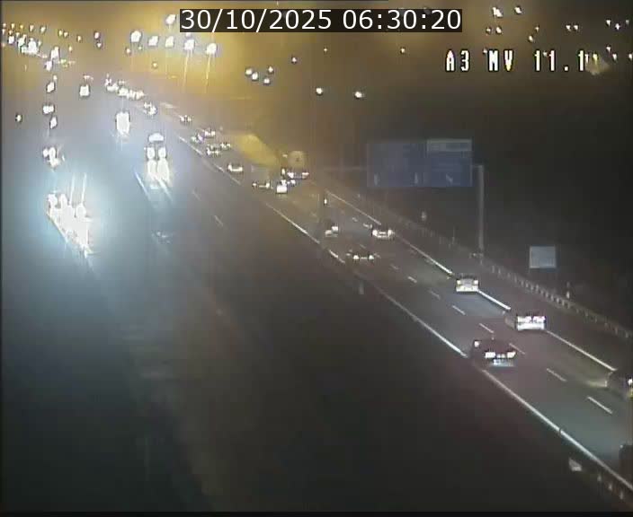 Traffic live webcam Luxembourg Croix de Bettembourg A3 - BK 11.1 - direction Luxembourg-ville