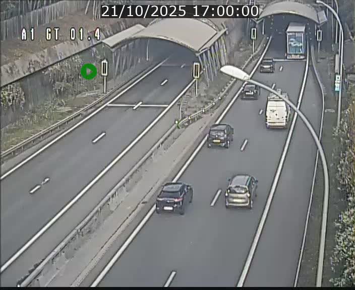 Traffic live webcam Luxembourg Hesperange - A1 direction Kirchberg - BK 1.4