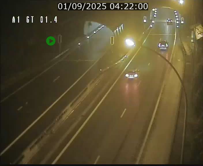 Traffic live webcam Luxembourg Hesperange - A1 direction Kirchberg - BK 1.4