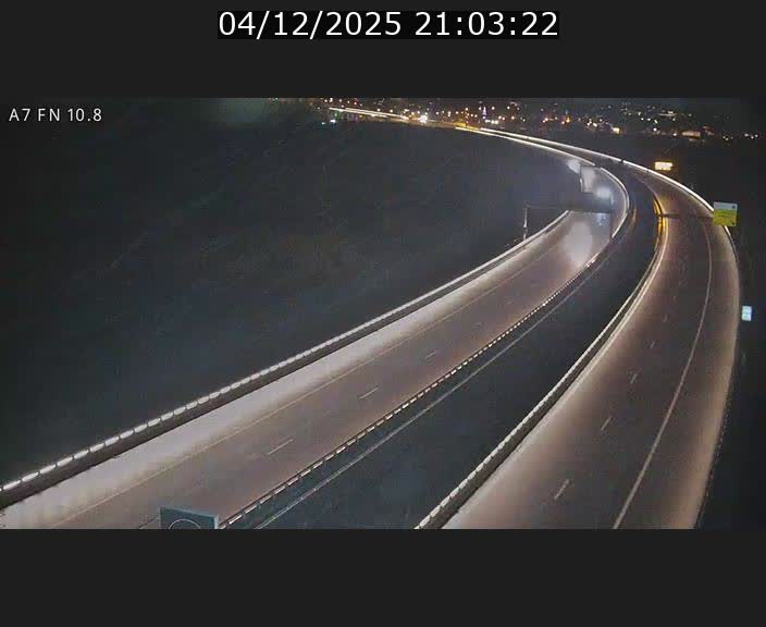 Caméra trafic Luxembourg - A7, Tunnel Gousselerbierg, sortie sud, direction rond-point Lorentzweiler (BK 10.8)