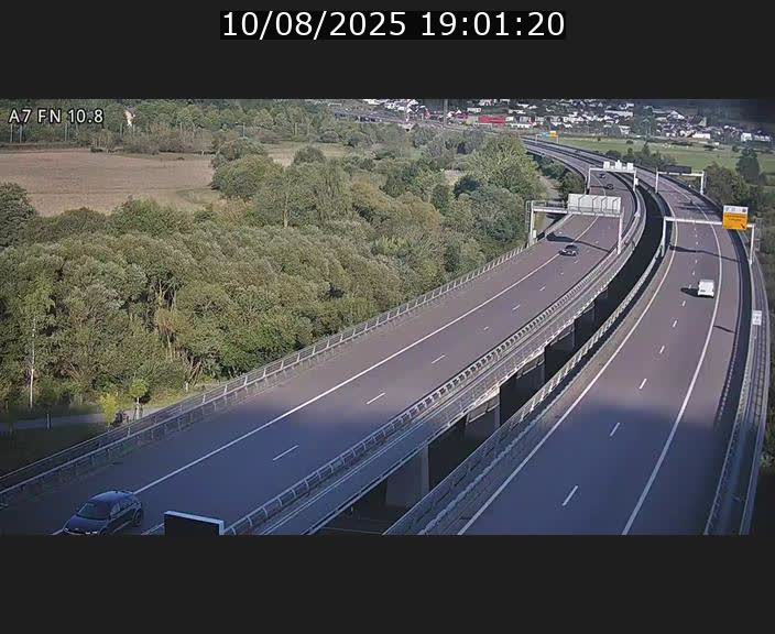 Caméra trafic Luxembourg - A7, Tunnel Gousselerbierg, sortie sud, direction rond-point Lorentzweiler (BK 10.8)