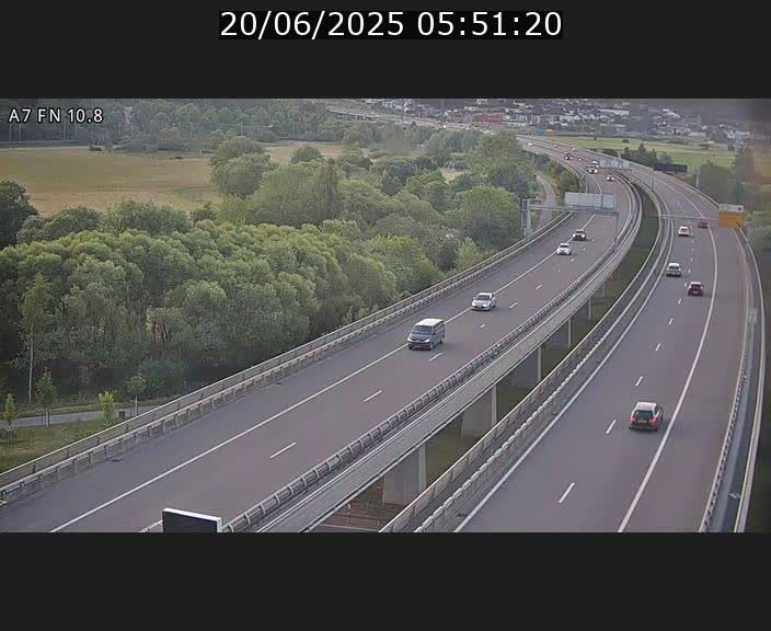 Caméra trafic Luxembourg - A7, Tunnel Gousselerbierg, sortie sud, direction rond-point Lorentzweiler (BK 10.8)