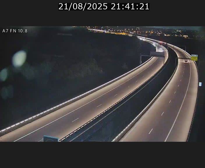Caméra trafic Luxembourg - A7, Tunnel Gousselerbierg, sortie sud, direction rond-point Lorentzweiler (BK 10.8)
