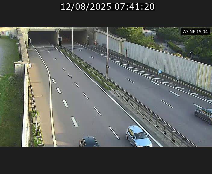 Caméra trafic Luxembourg - A7, Tunnel Mersch, entrée sud, direction Ettelbruck