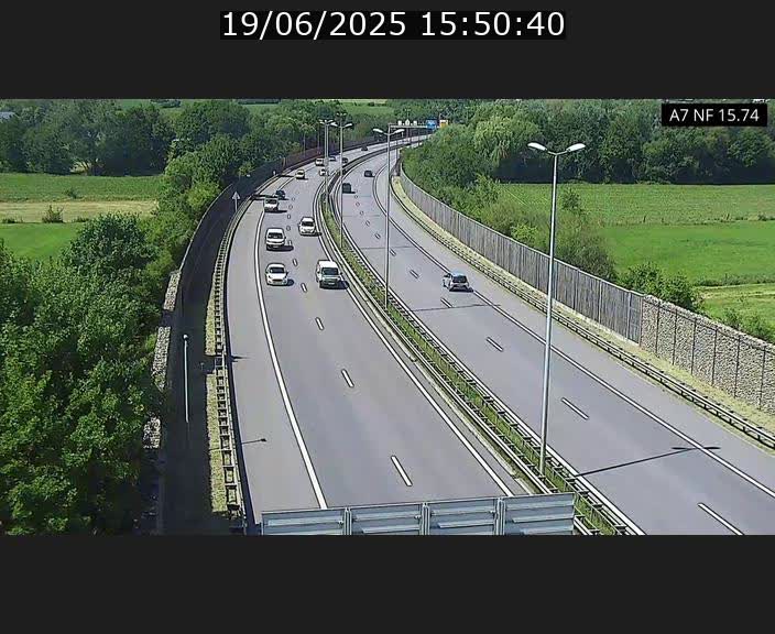 Caméra trafic Luxembourg - A7, Tunnel Mersch, entrée nord, direction Lorentzweiler