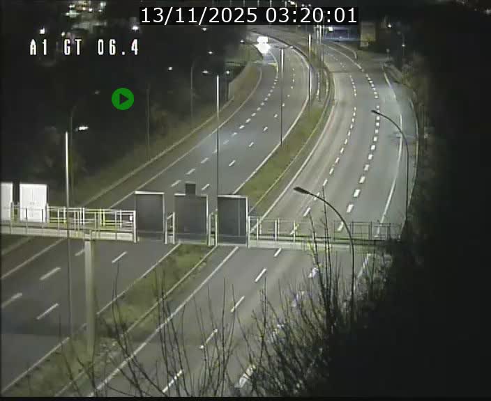 Traffic live webcam Luxembourg Hamm - A1 direction Sandweiler - BK 6.4