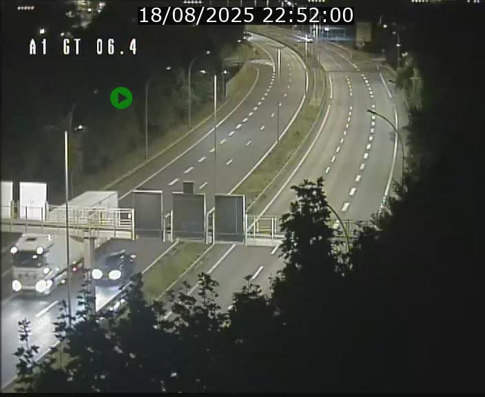 Traffic live webcam Luxembourg Hamm - A1 direction Sandweiler - BK 6.4
