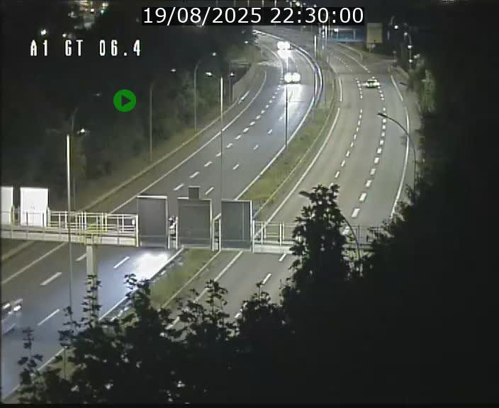 Traffic live webcam Luxembourg Hamm - A1 direction Sandweiler - BK 6.4
