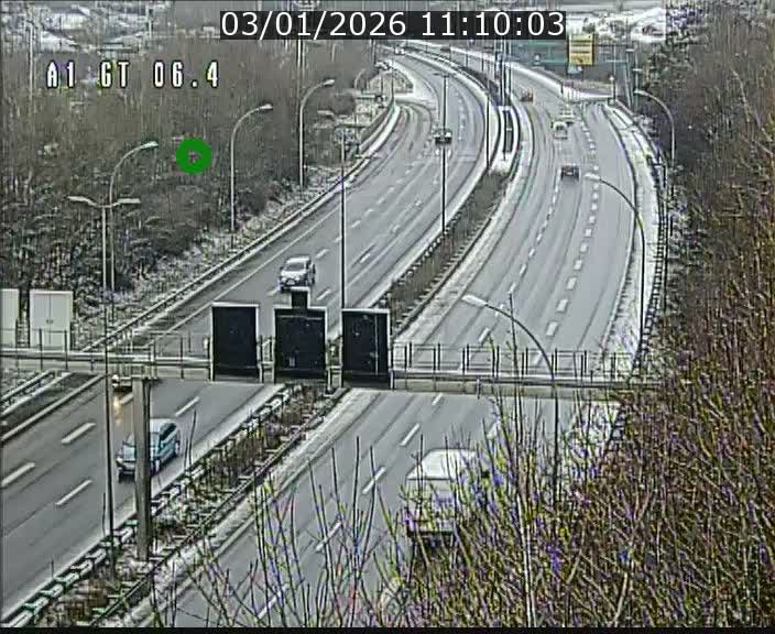 Traffic live webcam Luxembourg Hamm - A1 direction Sandweiler - BK 6.4