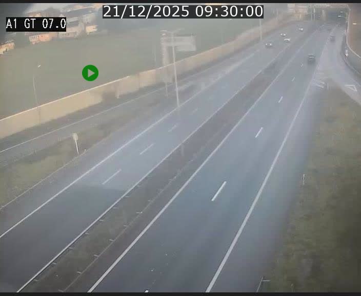 Traffic live webcam Luxembourg Cents - A1 direction Kirchberg - BK 7