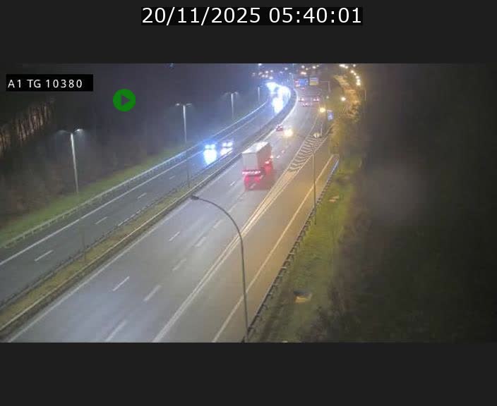 Traffic live webcam Luxembourg Senningerberg - A1 direction Luxembourg Kirchberg - BK 10.3