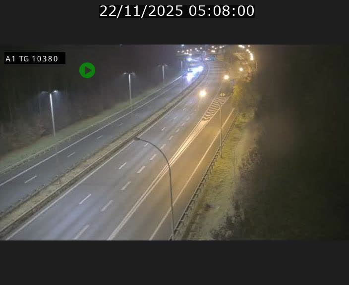 Traffic live webcam Luxembourg Senningerberg - A1 direction Luxembourg Kirchberg - BK 10.3