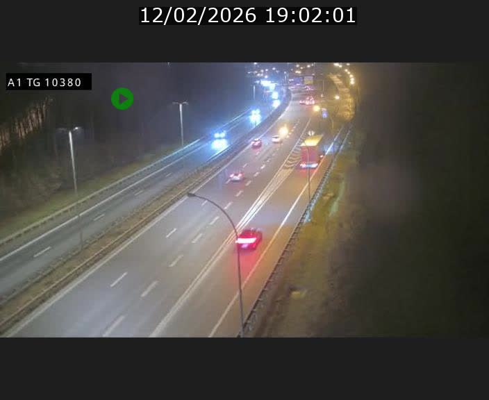 Traffic live webcam Luxembourg Senningerberg - A1 direction Luxembourg Kirchberg - BK 10.3