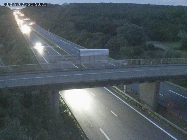Caméra autoroute France - A31, Zoufftgen direction Luxembourg-ville, à la frontière entre la France et le Luxembourg