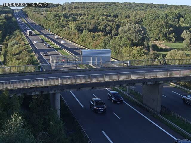 Caméra autoroute France - A31, Zoufftgen direction Luxembourg-ville, à la frontière entre la France et le Luxembourg