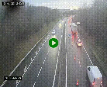 Webcam routière au début de la N10, au sud de Poitiers, proche de la jonction avec l'A10