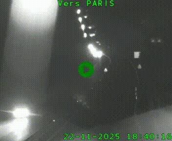 Caméra routière sur l'autoroute A20 à Bessines-sur-Gartempe. Vue orientée vers Paris