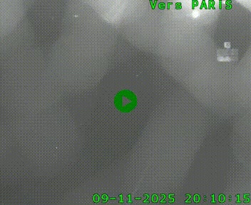 Caméra routière sur l'autoroute A20 au nord de Limoges, à la jonction avec la N520. Vue orientée vers Paris