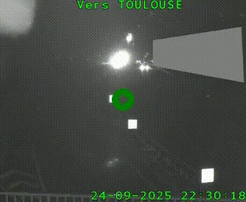 Caméra routière sur l'autoroute A20 à Noailles, en périphérie de Brive-la-Gaillarde. Vue orientée vers Toulouse