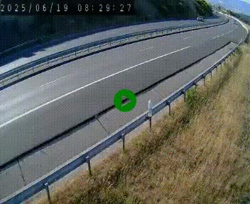 Caméra autoroute A75 à hauteur de la sortie 42 (Rodez, Laissac, Aire de l'Auvergne) située sur la commune d'Auberoques, près de Sévérac-le-Château