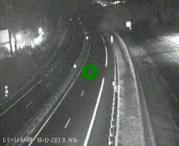 Caméra autoroute A75 à hauteur du col du rocher blanc en direction de Montpellier