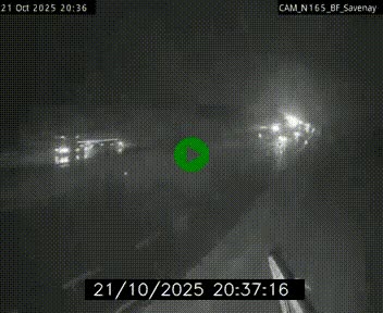 Webcam sur la N165 à hauteur de Savenay, au nord-ouest de Nantes en direction de la Bretagne