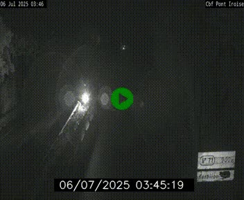 Webcam sur la N165 après le Pont de l'Iroise, à l'entrée de Brest
